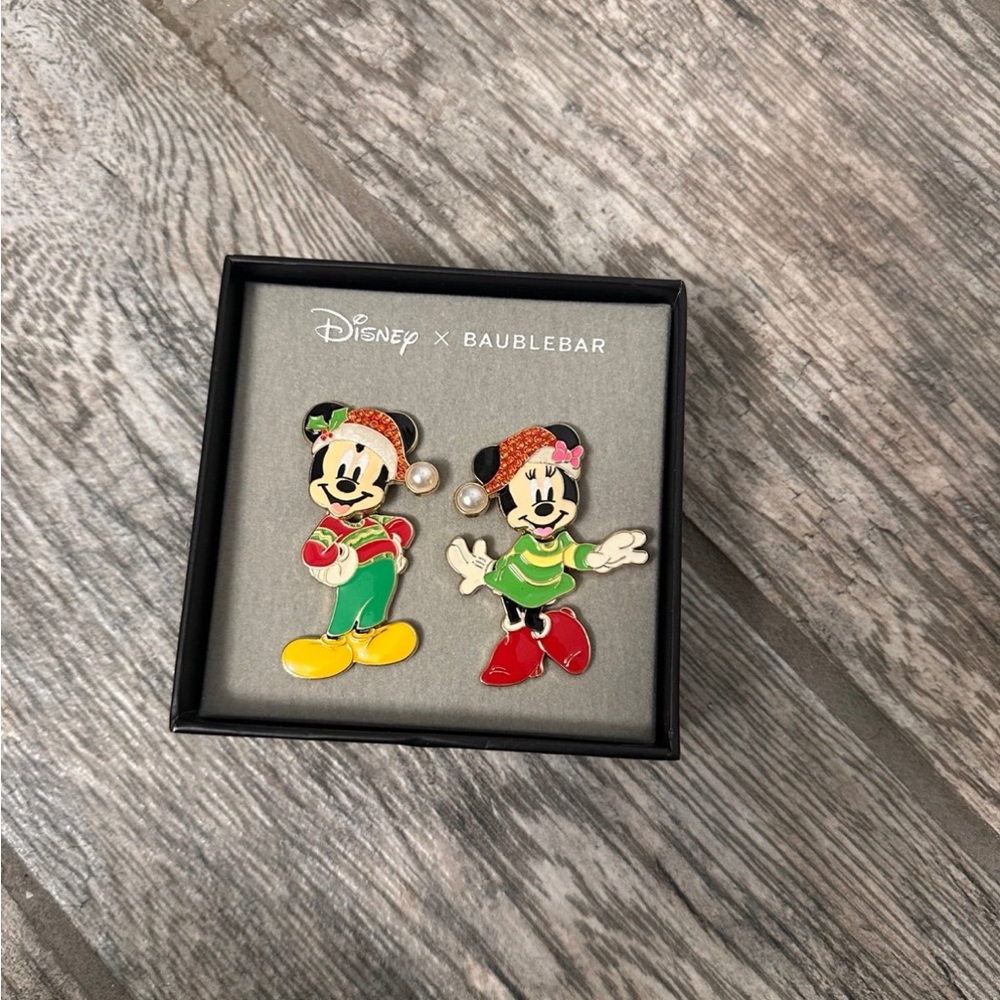 Disney x BaubleBar Mickey and Minnie Earrings